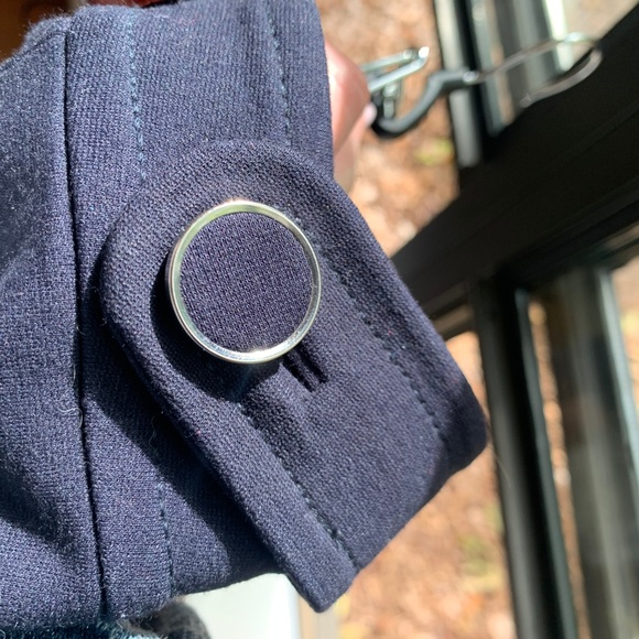 Navy Blue Banana Republic Pencil Skirt - Picture 3 of 5